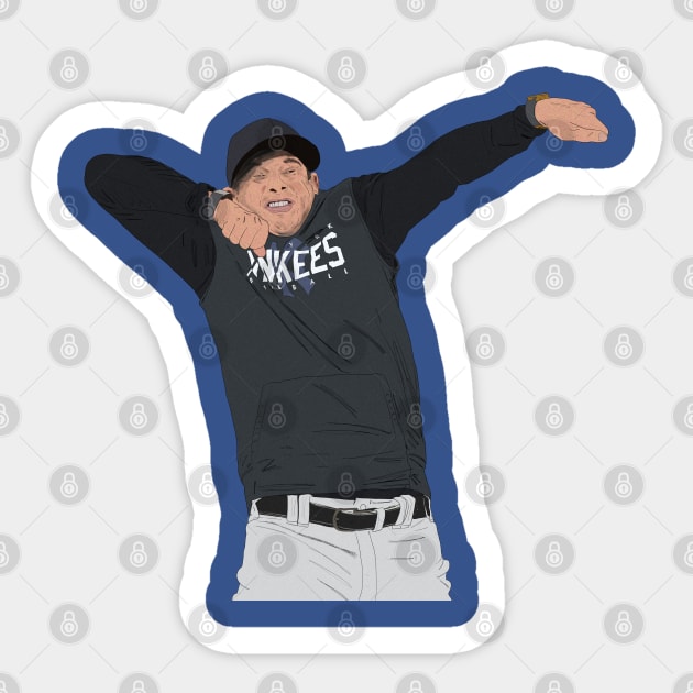 Aaron Boone Ejection Drawing Sticker by Ferrajito